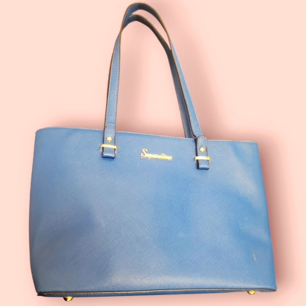 Blue 3 piece purse
